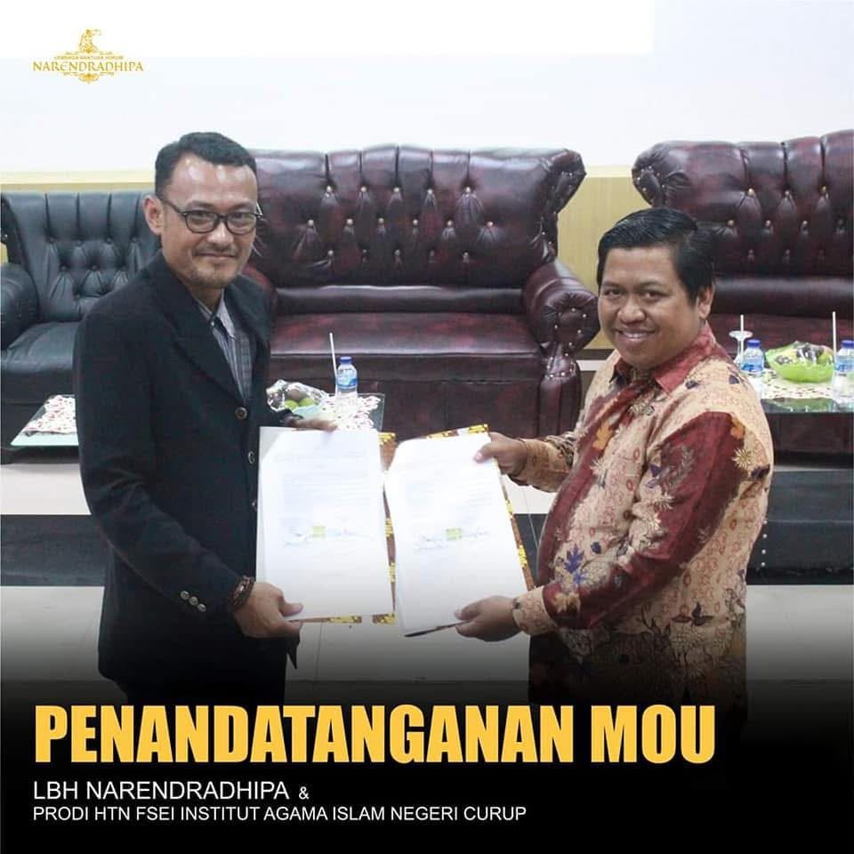 Prodi Hukum Tata Negara IAIN Curup Jalin Kerja Sama dengan LBH Narendradhipa