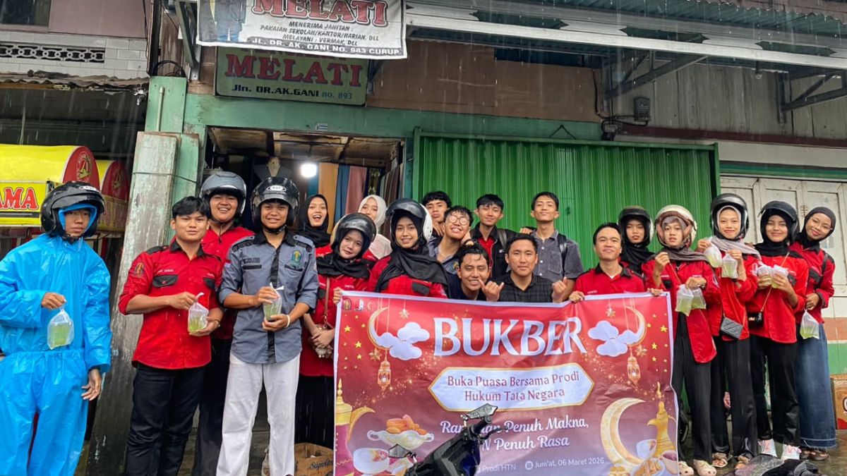 HMPS Hukum Tata Negara IAIN Curup Tebar Kepedulian di Bulan Ramadan, Hujan Deras Tak Surutkan Semangat Berbagi