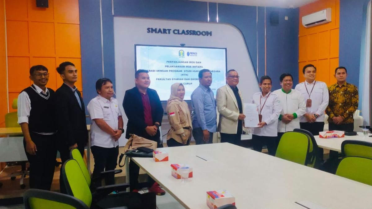 Prodi Hukum Tata Negara FSEI IAIN Curup Jalin Kerja Sama Melalui Penandatanganan MoA dengan IKADIN DPC Bengkulu
