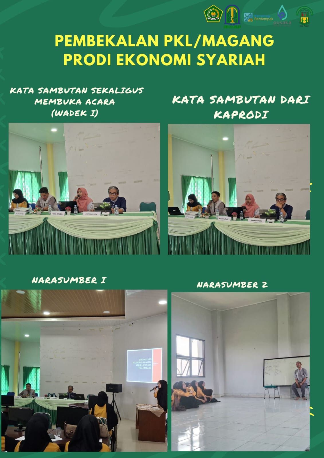 Pembekalan PKL/Magang Angkatan VII, Prodi Ekonomi Syariah Bekali Mahasiswa Sebelum Terjun ke Dunia Kerja