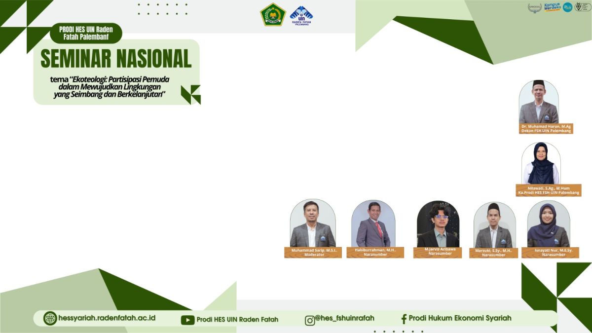 Dosen HTN IAIN Curup menjadi Narasumber di Seminar Nasional UIN Raden Fatah Palembang